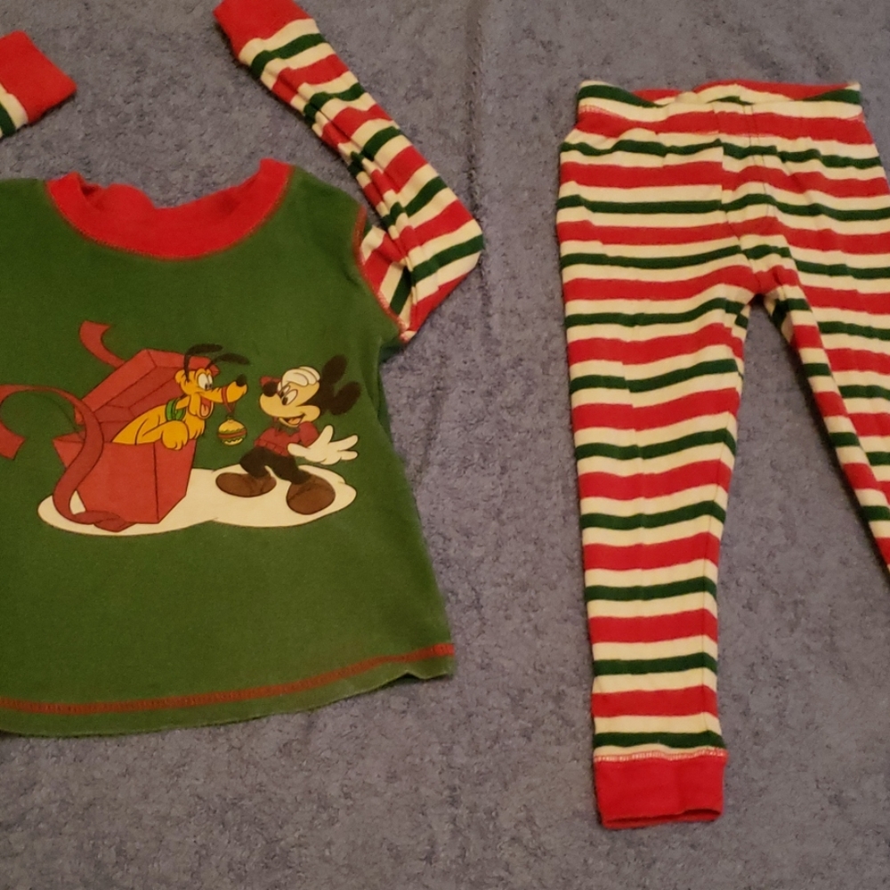Gently loved Mickey mouse pj's